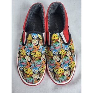 Pokémon The Original Four Slip On Sneakers Kids Sz 5 Tennis shoes Pikachu Eevee